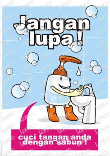  Gambar Kartun Orang Cuci Tangan  www picswe com